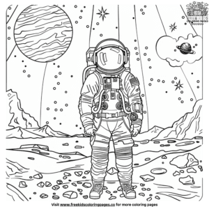 Cool Space Coloring Pages