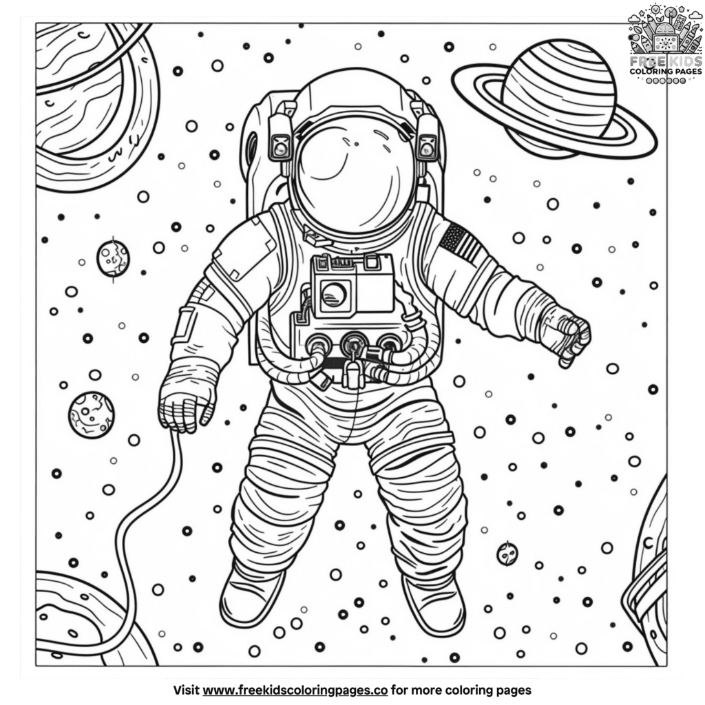 Detailed Space Coloring Pages For Kids