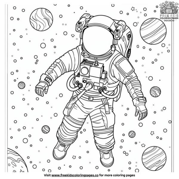 Cool Space Coloring Pages