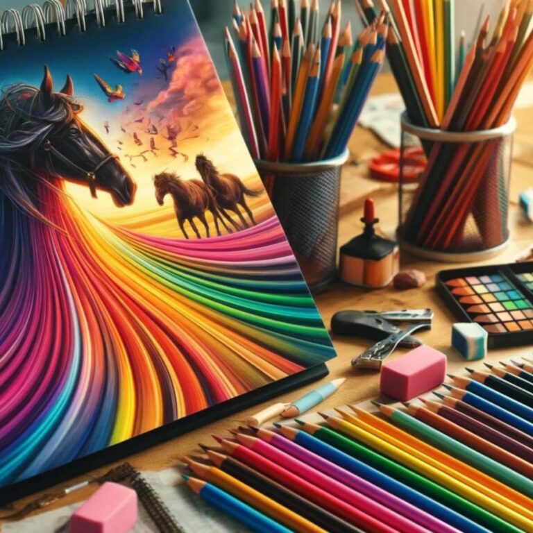 Colored pencils.