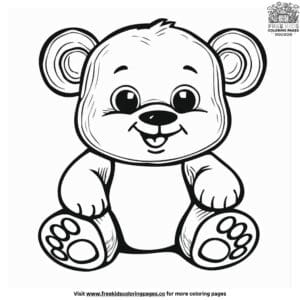 Cozy Teddy Bear Coloring Pages