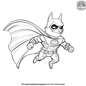 Animal superhero coloring pages