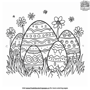 Blank Easter Egg Coloring Pages