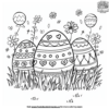 Blank Easter Egg Coloring Pages