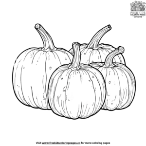 Blank pumpkin coloring pages