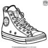 Iconic Converse Shoe Coloring Pages for All Ages