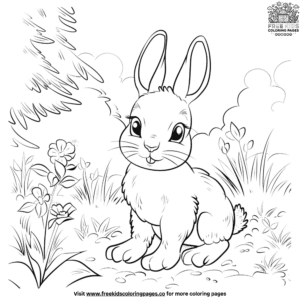 Imaginative Easter Bunny Scenes for Kids to Color