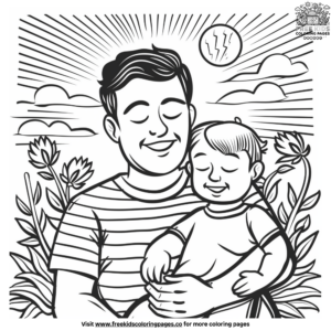 father's day cards coloring pages