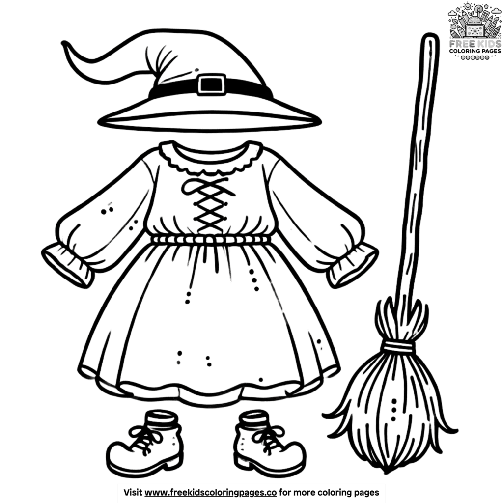 Creative Halloween Costume Coloring Pages