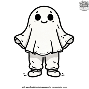 Artistic halloween costume coloring pages