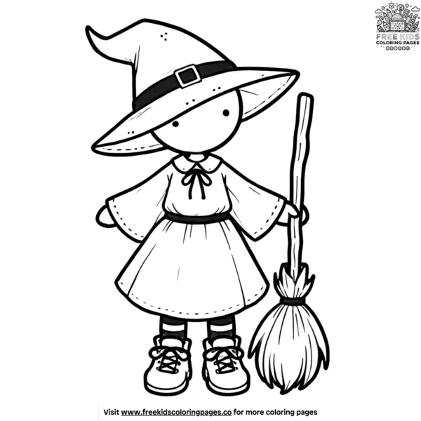 Imaginative halloween costume coloring pages