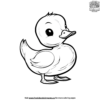 Paper Duck Coloring Pages