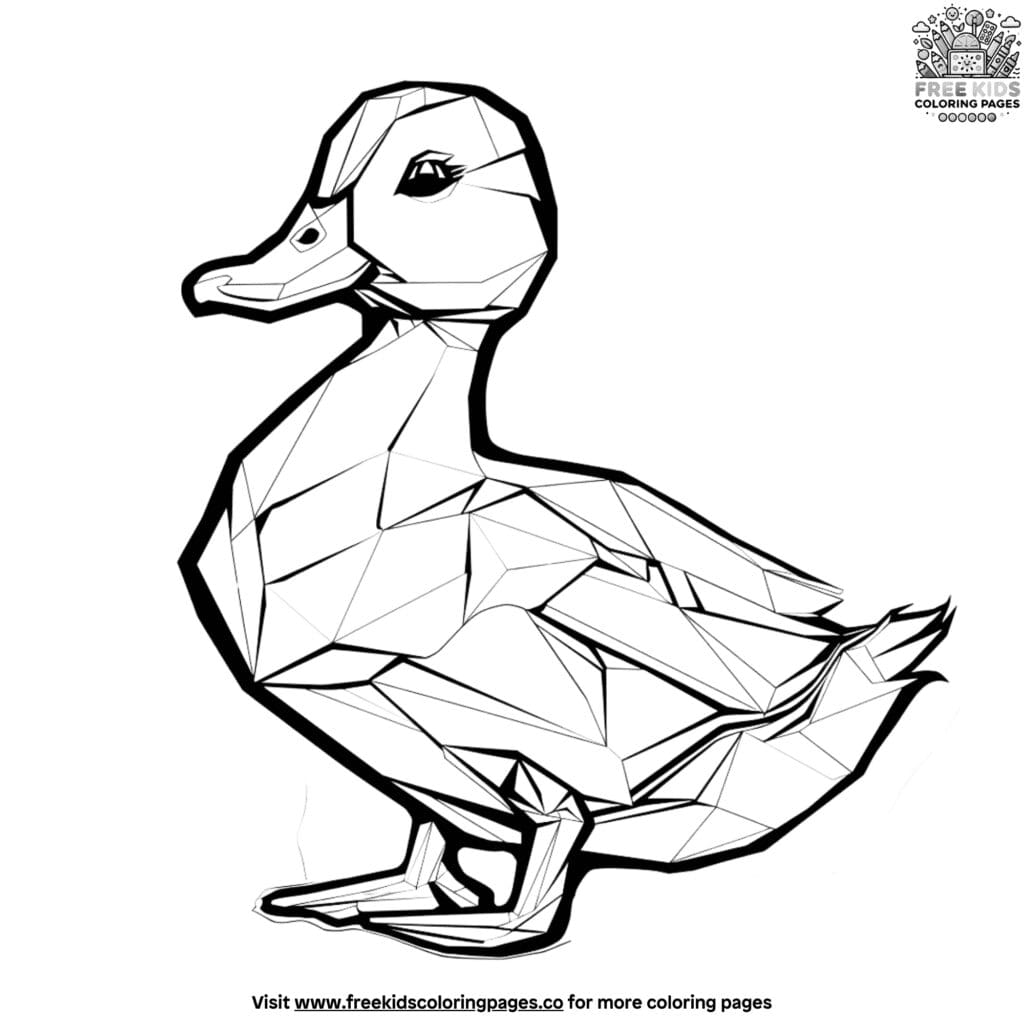 Duck coloring pages