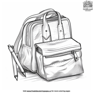 Creative School Supplies Coloring Pages for Kids