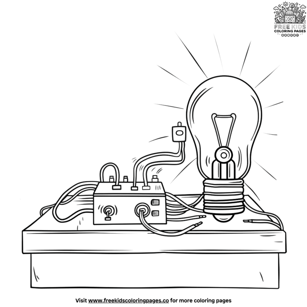 Science fair projects coloring pages