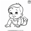 Cute Baby Coloring Pages Creative Set