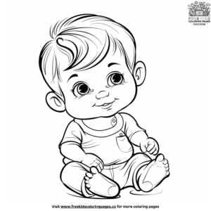 Creative and fun baby coloring pages