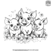 Cute Farm Animal Coloring Pages