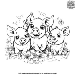 Cute farm animal coloring pages