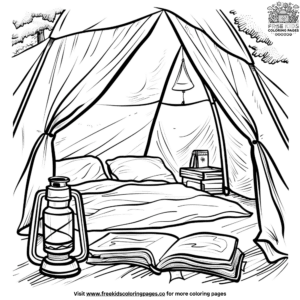 Camping Tent Coloring Pages