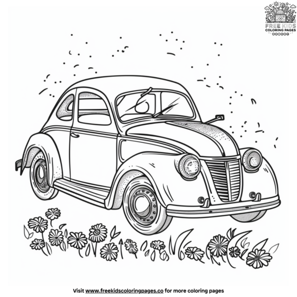 Cute Car Coloring Pages