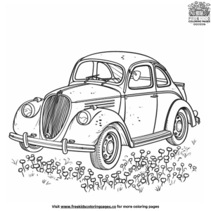 Fancy car coloring pages