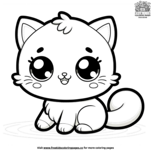 Precious Cat Coloring Pages
