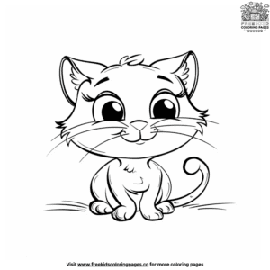 Charming Cat Coloring Pages