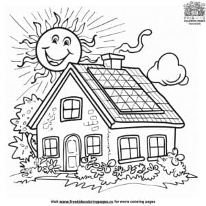 Solar Energy Coloring Pages