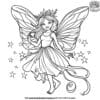 Peaceful Fairy Coloring Pages