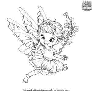 Cute Fairy Coloring Pages