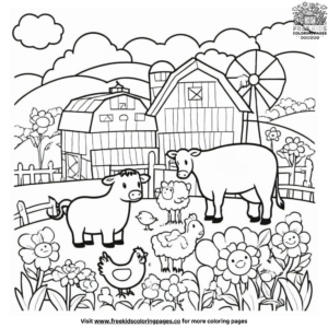 Cute Farm Coloring Pages