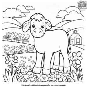 Pretty Farm Coloring Pages