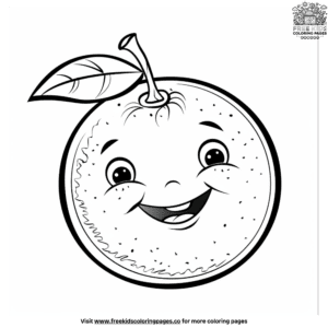 Charming Fruit Coloring Pages