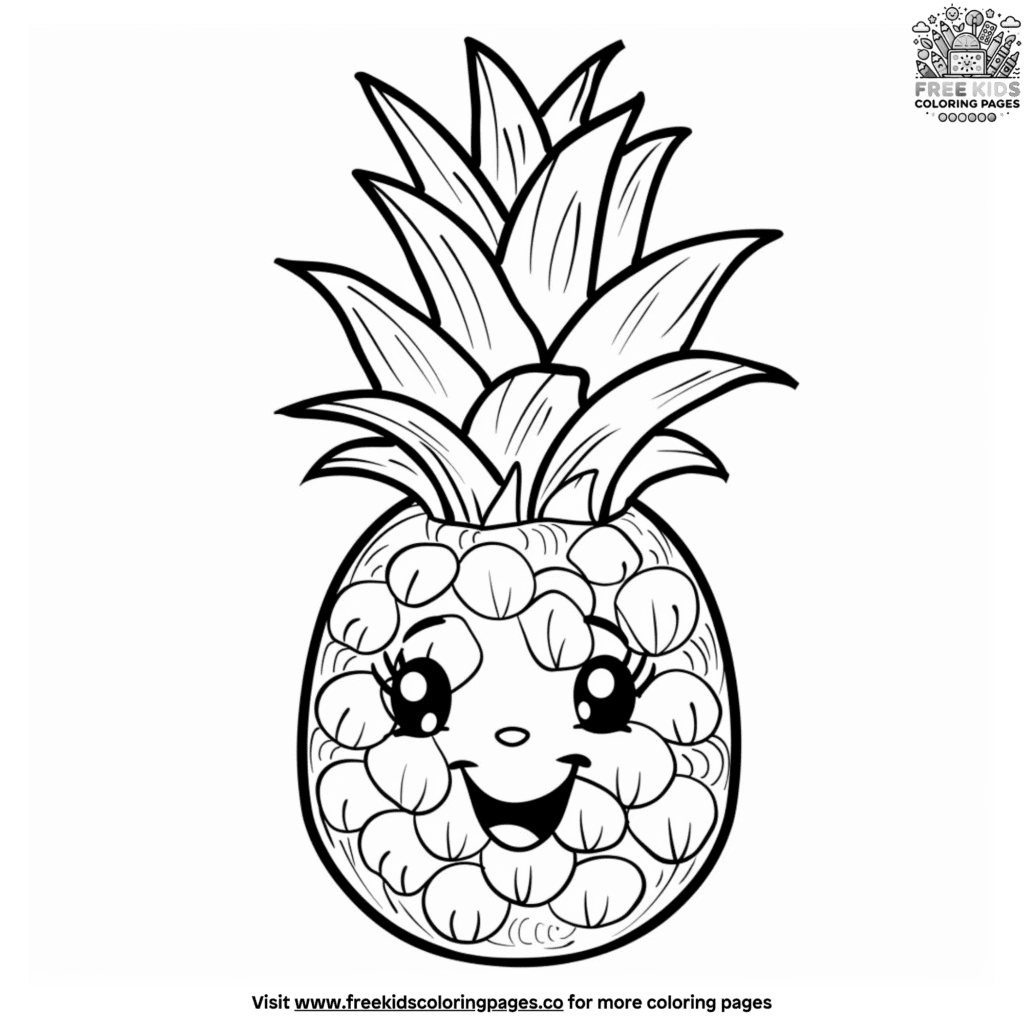 Delightful fruit coloring pages for kids free printables