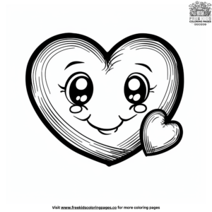Cute Heart Coloring Pages