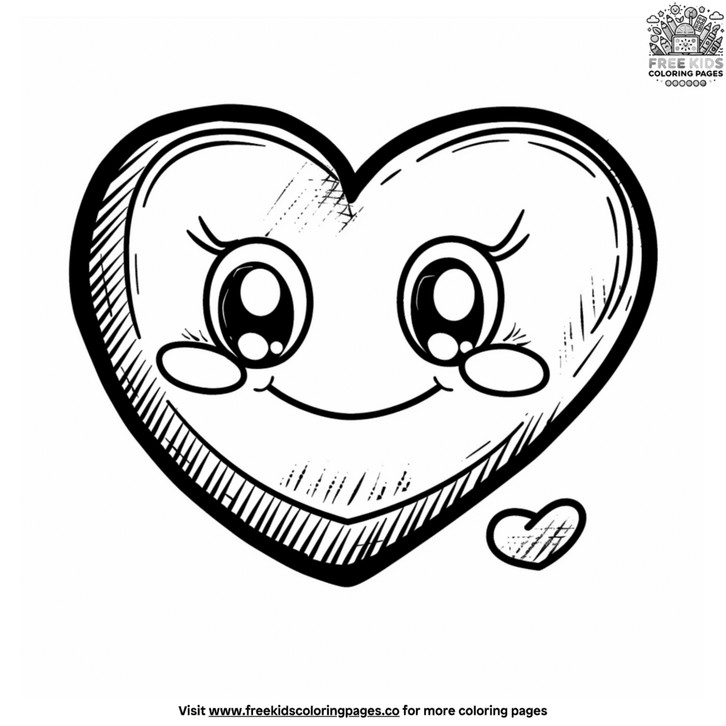 adorable-heart-coloring-pages