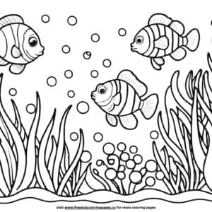 Lovely ocean coloring pages