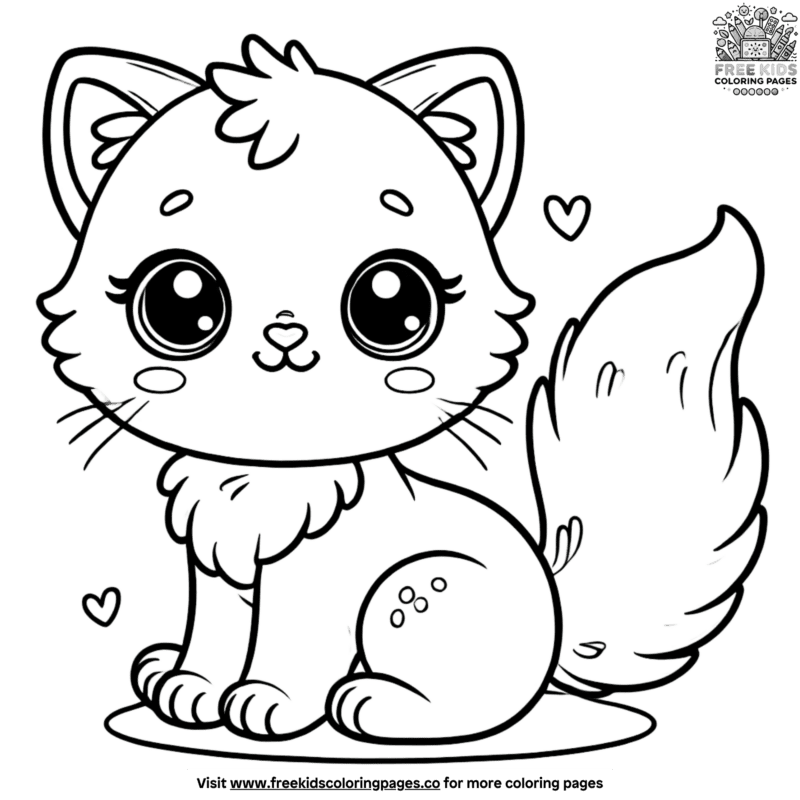 Cute Realistic Kitten Coloring Pages To Inspire Creativity