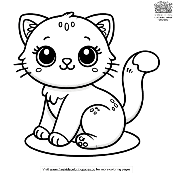 Sweet realistic kitten coloring pages to inspire creativity