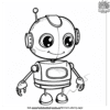 Cute Robot Coloring Pages