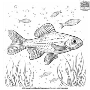 Adorable Small Fish Coloring Pages