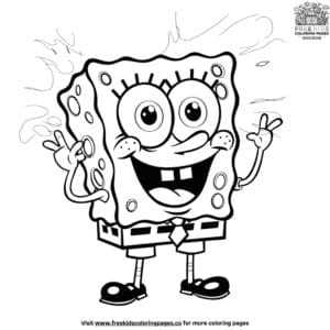 Cute SpongeBob Coloring Pages