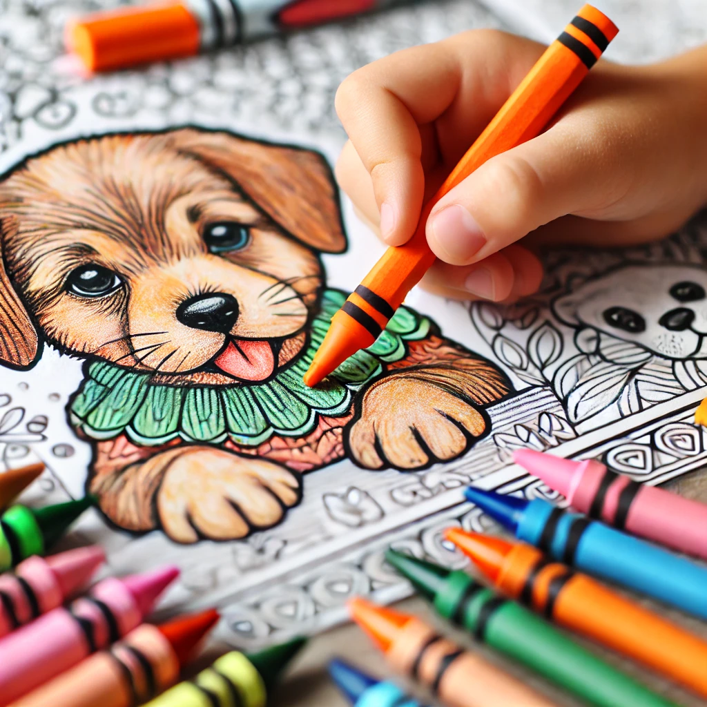 Puppy coloring pages 19