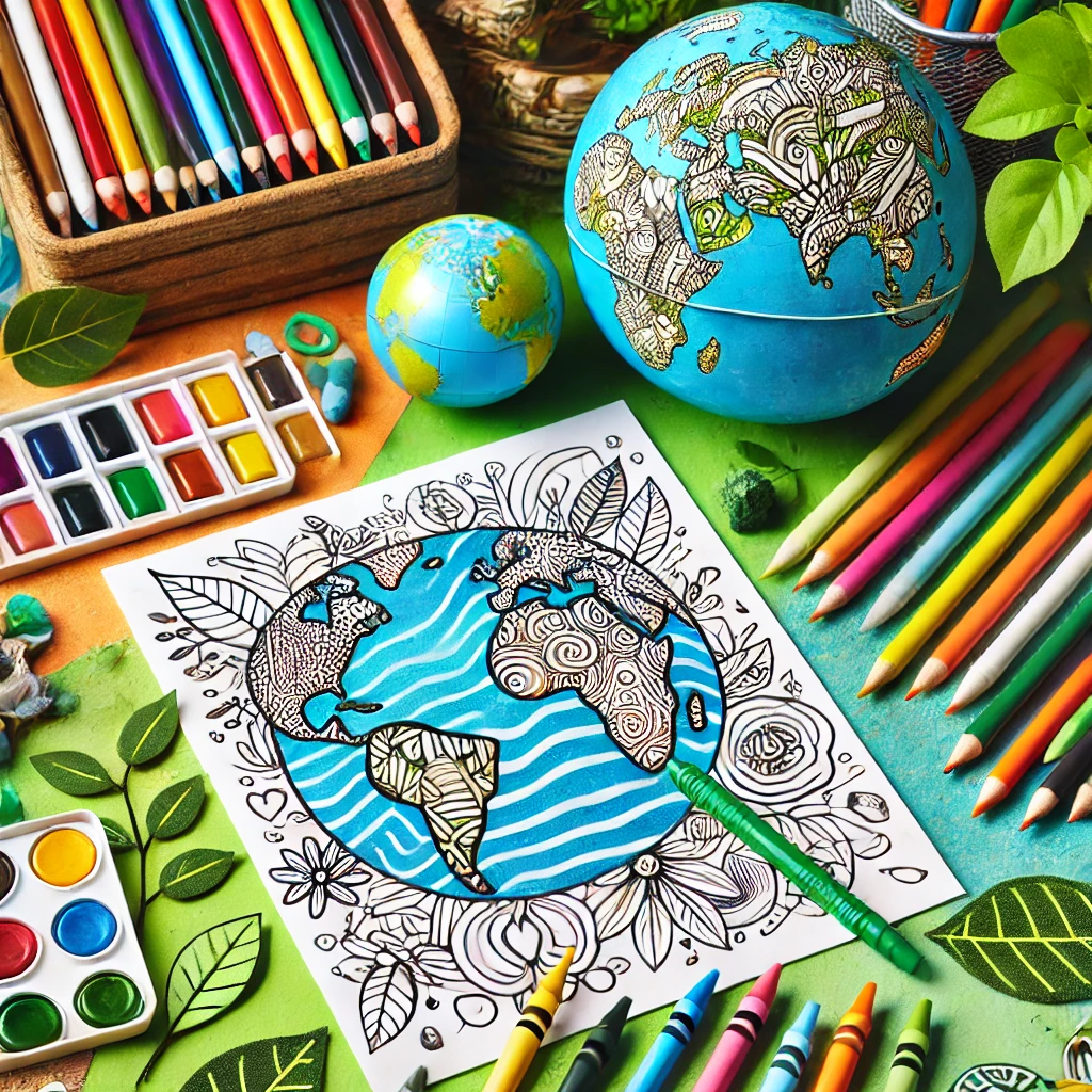 Earth day coloring pages 1