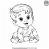 Baby Boy Coloring Pages