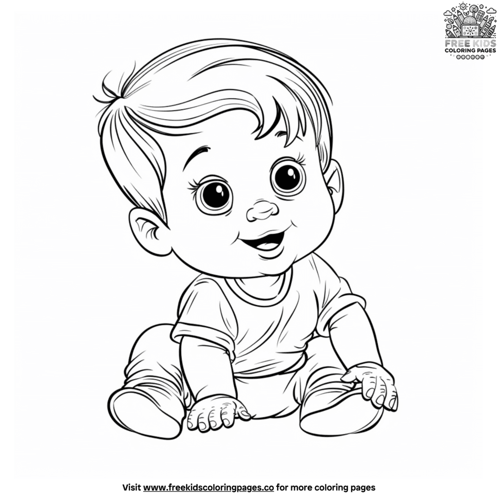 Baby boy coloring pages