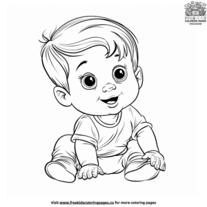 baby boy coloring pages