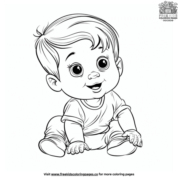 Baby boy coloring pages