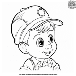 Lovely baby boy coloring pages